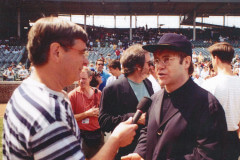 Interviewing Elton John at Wrigley Field